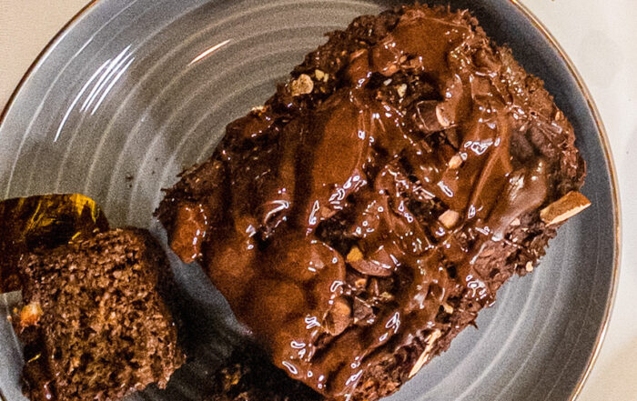 Zoete aardappelbrownie