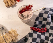 Aardbeien havermoutsmoothie