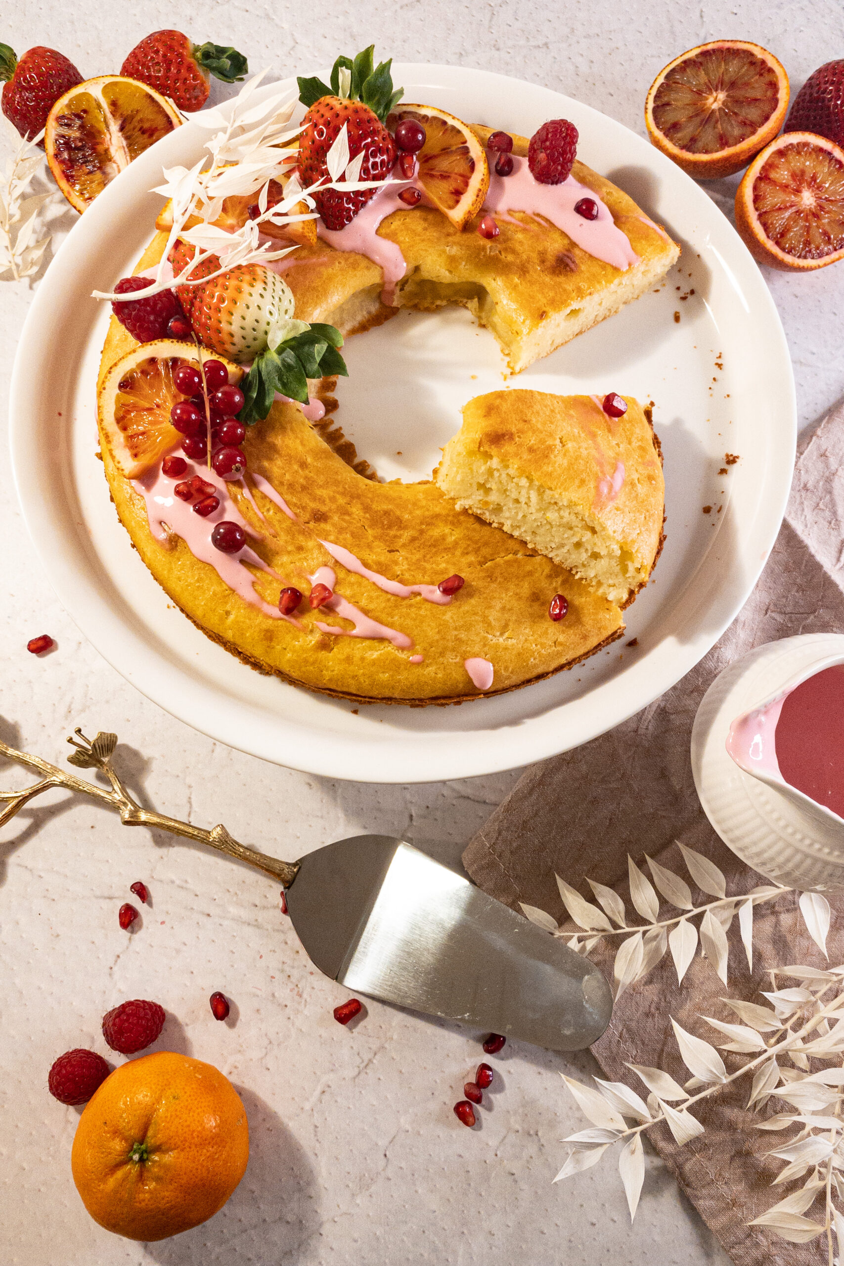 Sinaasappel kwarkcake