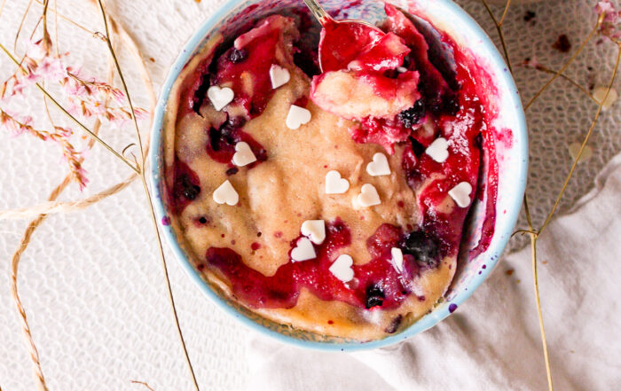 Blauwebessen mugcake